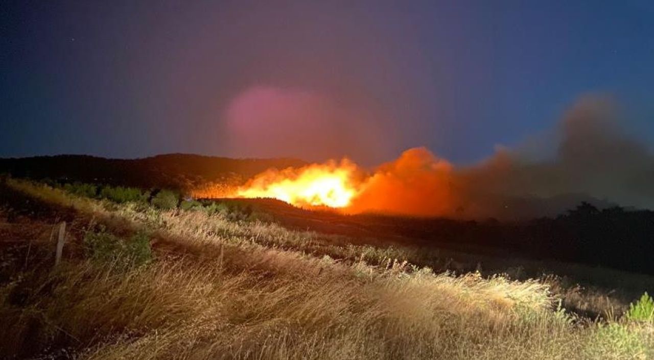 Çanakkale Ayvacık'ta orman yangını! Ekipler seferber oldu - 2. Resim