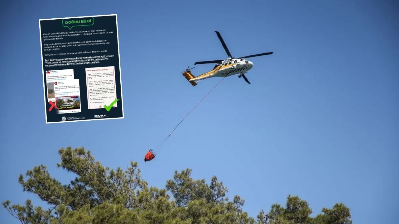 OGM'den helikopterlerin yangına müdahale etmediği iddialarına cevap! - Gündem