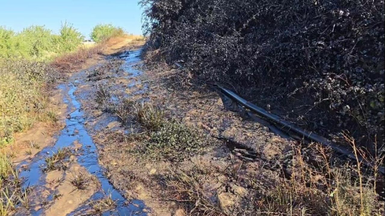 Adıyaman'da petrol boruları patladı: Ham petrol yola ve tarlalara döküldü! - 1. Resim