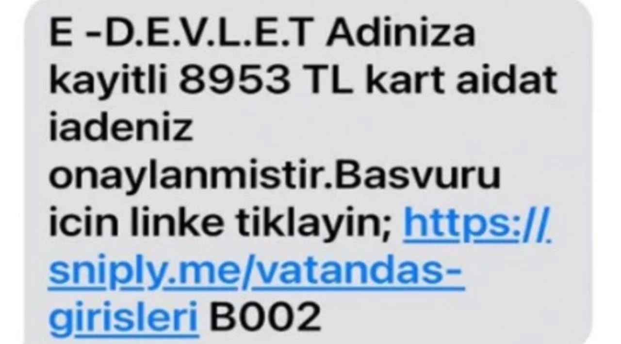 Bu mesaja sakın tıklamayın! Dolandırıcılar 1,3 milyon kişiye SMS attı