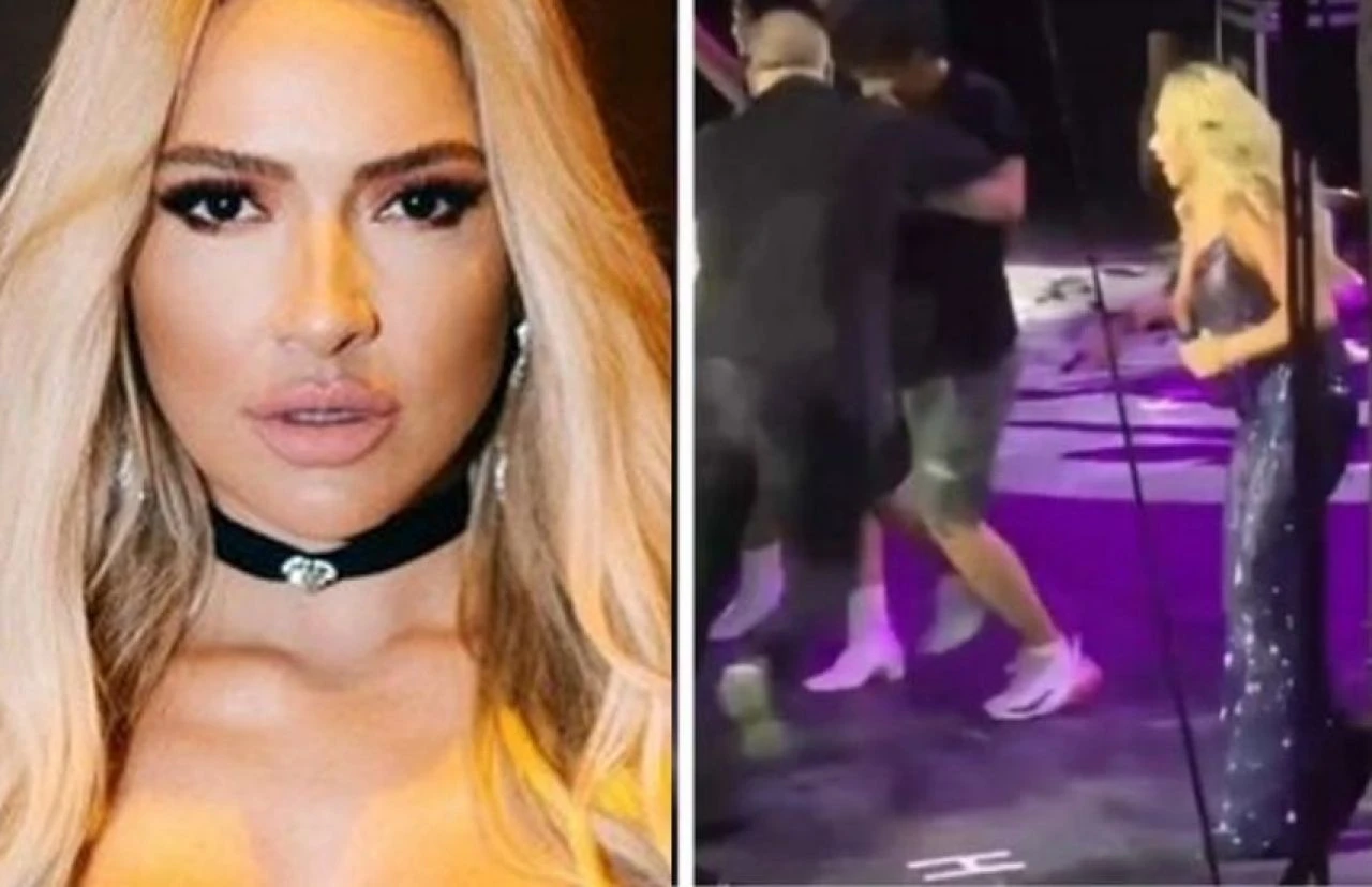 Hadise sahnede saldırıya uğradı! Darbe aldığı anlar paniğe sebep oldu - 1. Resim