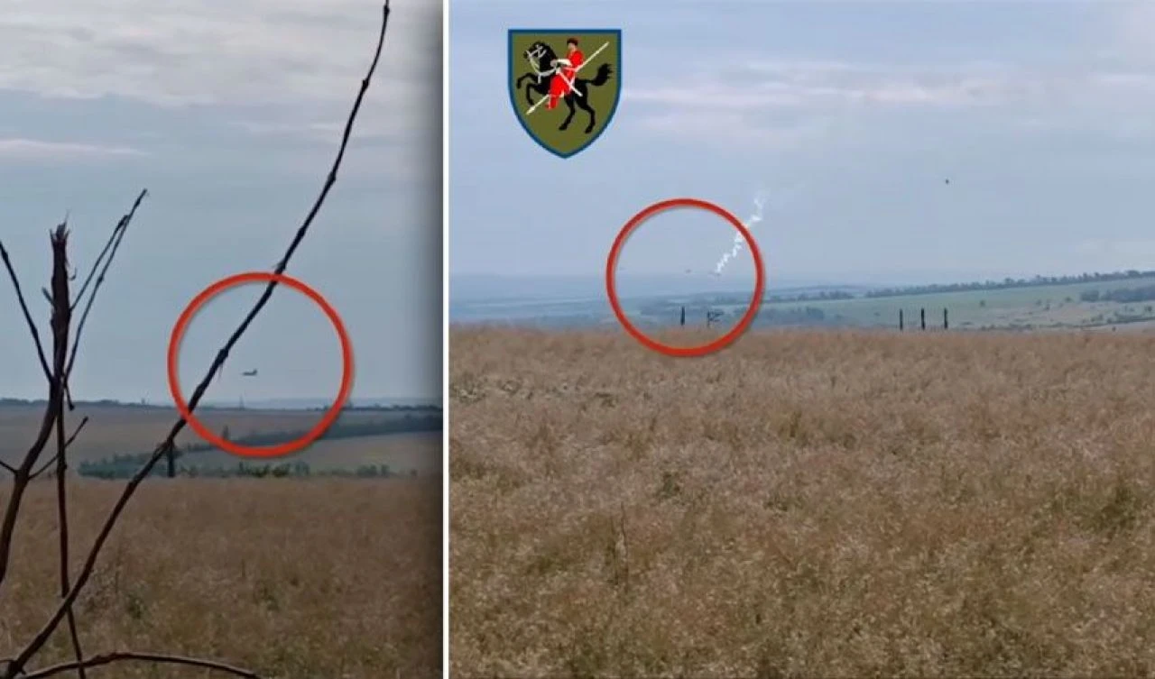 Ukrayna, Rus ordusuna ait 'Su-25' tipi savaş uçağını düşürdü! İşte o anlar