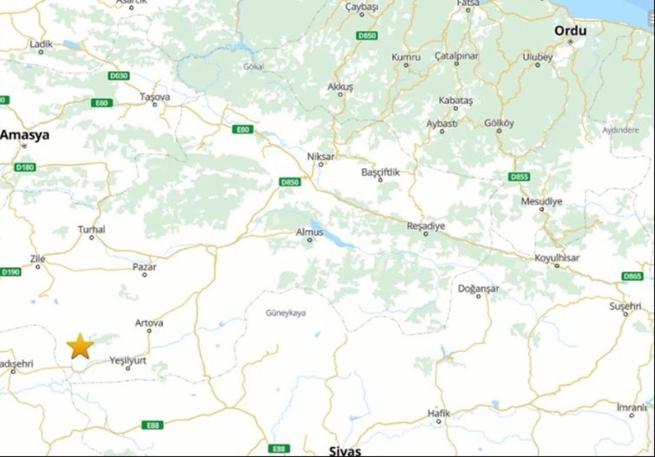 Son dakika! Tokat'ta deprem oldu! AFAD'dan açıklama geldi - 1. Resim