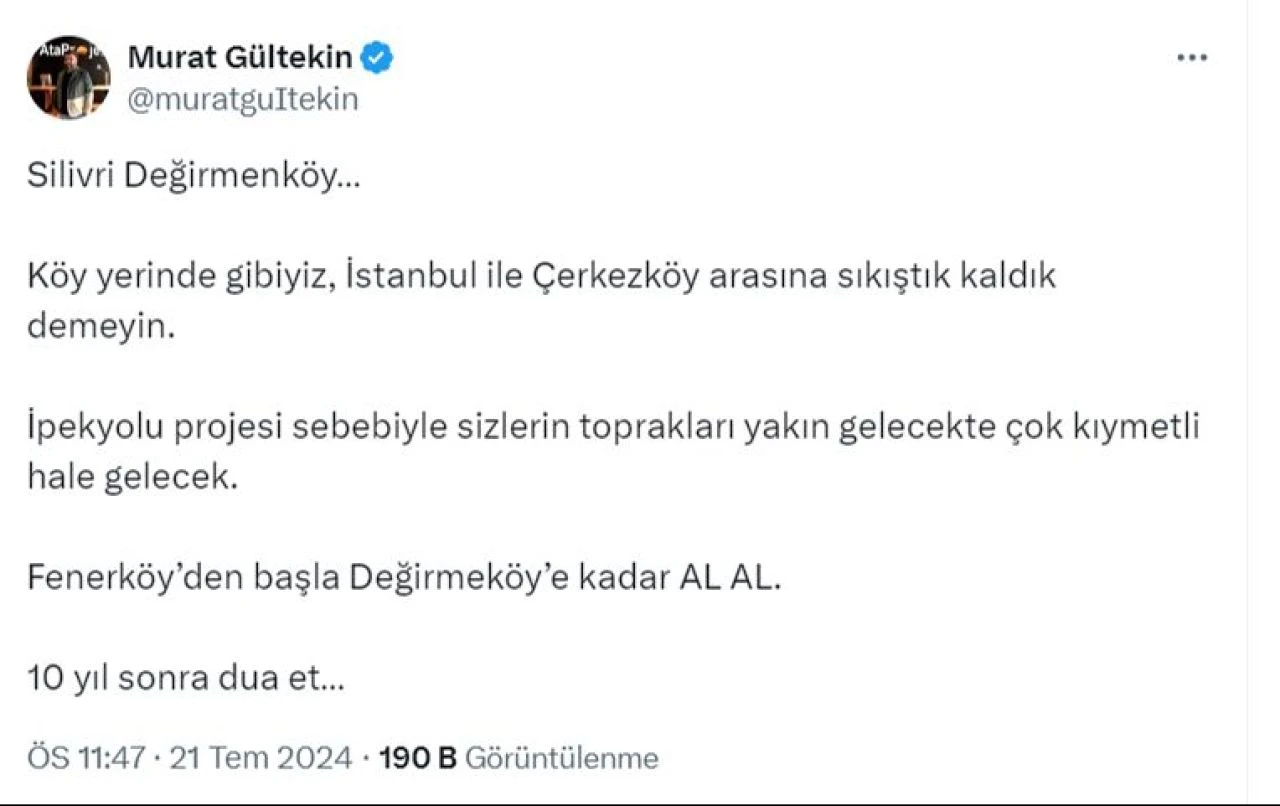 Ünlü gayrimenkul uzmanı İpekyolu Projesi'ne dikkat çekti! Bu bölgeden arsa alan paraya para demeyecek - 1. Resim