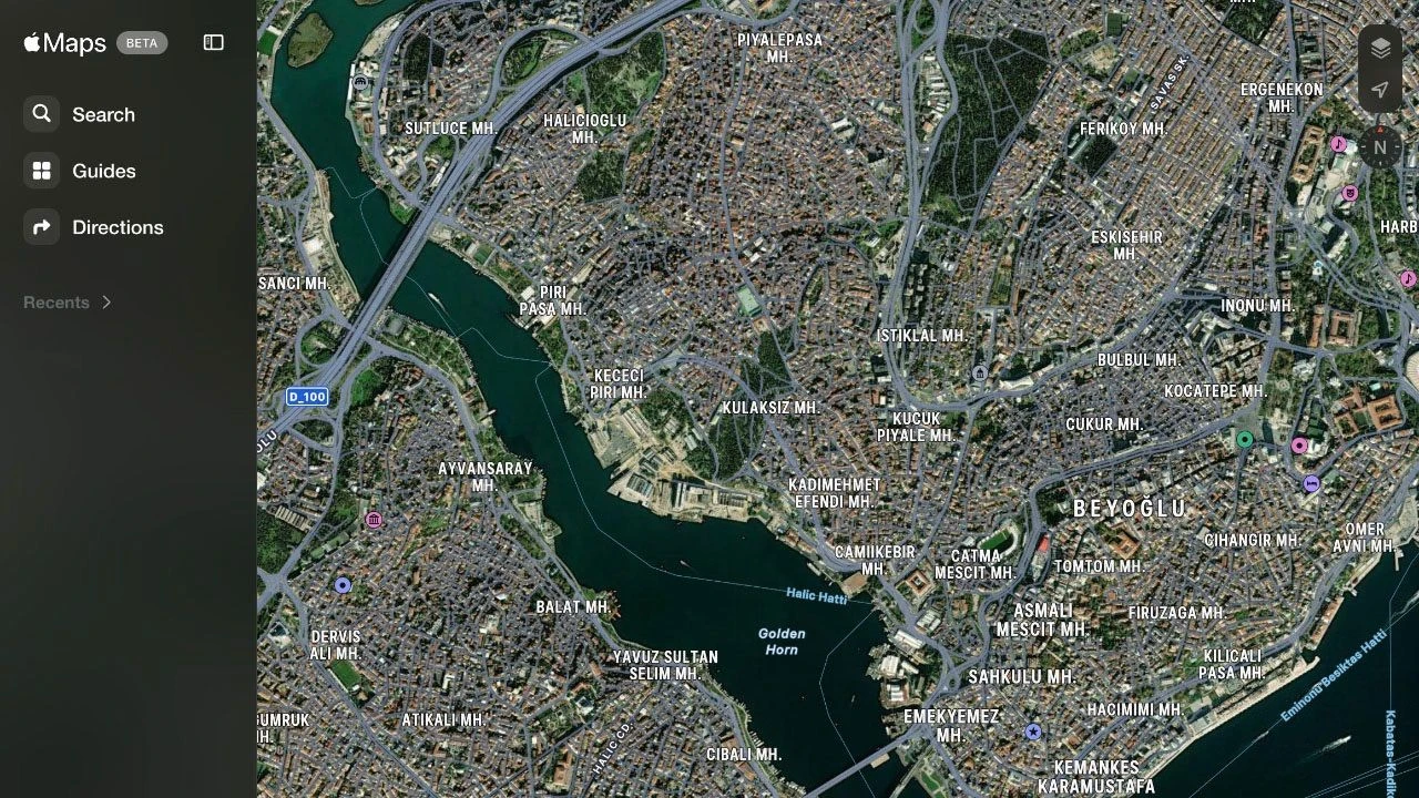 Apple'dan şaşırtan hamle: Web için 'Apple Maps beta' erişime açıldı - 1. Resim