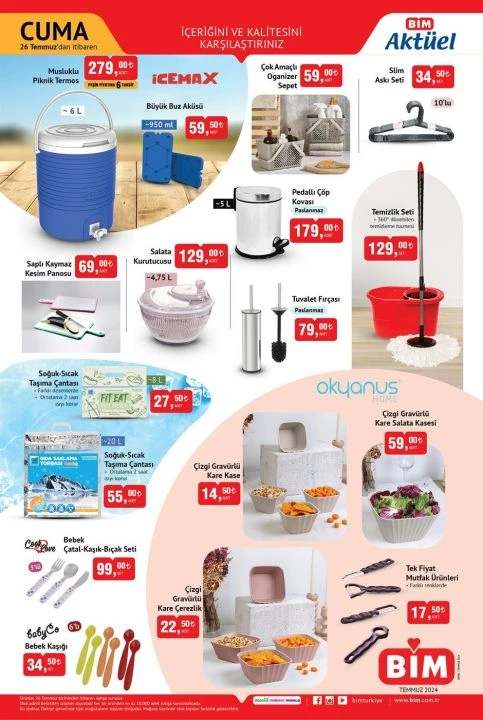 Bim 26 Temmuz aktüel kataloğunda pipetli termos, küçük ev aletleri ve premium Hot Wheels geliyor - 2. Resim