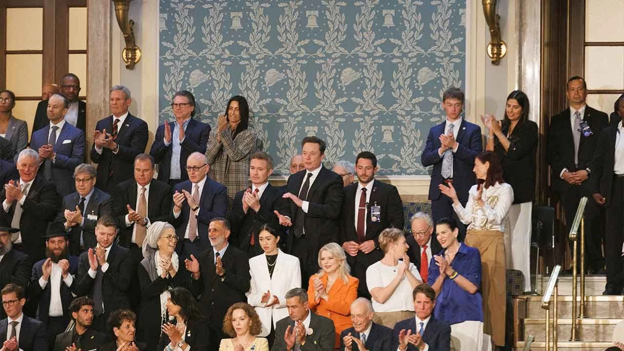 Elon Musk da alkışladı! Netanyahu'nun ABD Kongre konuşmasında dikkat çeken anlar - 1. Resim