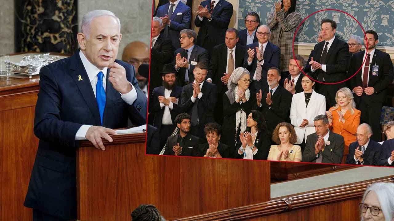 Elon Musk da alkışladı! Netanyahu'nun ABD Kongre konuşmasında dikkat çeken anlar - Dünya