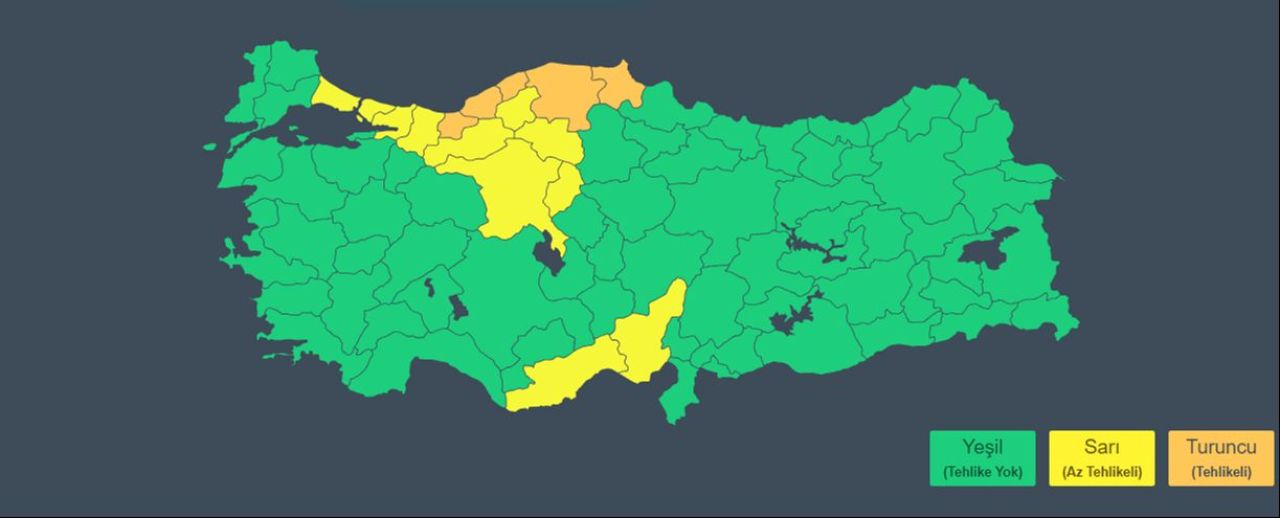 10 ilde sarı, 5 ilde turuncu alarm: Meteoroloji'den uyarı üstüne uyarı! Aralarında İstanbul ve Ankara da var - 1. Resim