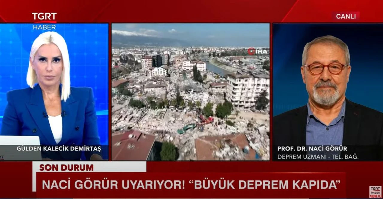 Deprem Uzmanı Naci Görür TGRT Haber'de açıkladı: Karlıova'da 7.0'nin üzerinde deprem bekleniyor - 1. Resim