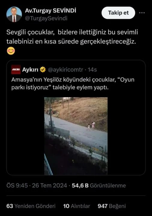 Amasyalı çocukların güldüren talepleri! Belediye başkanından alkışlanacak hareket - 2. Resim