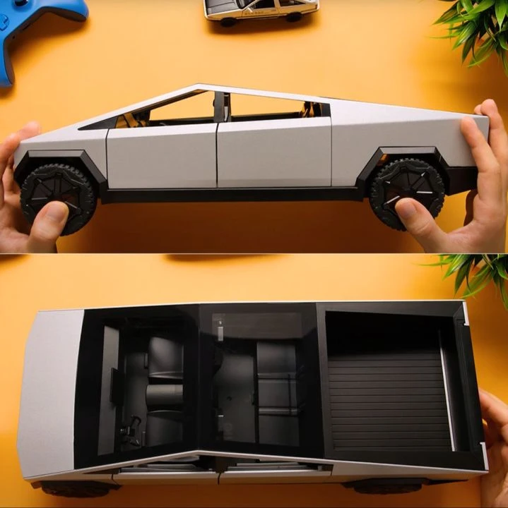 Klasik PC kasası tasarımlarından sıkılanlar için Tesla Cybertruck görünümlü kasa üretildi - 2. Resim
