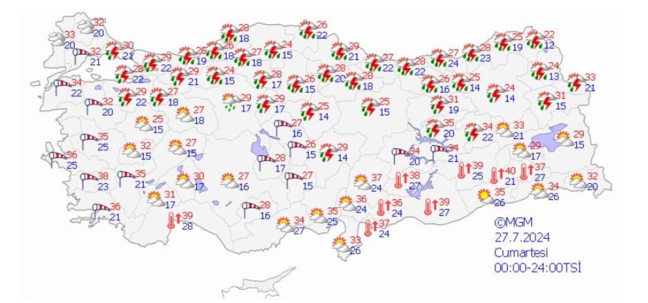 Meteoroloji bu defa turuncu kod verdi! AFAD da uyardı, bu 14 ilde yaşayanlar dikkat! - 3. Resim