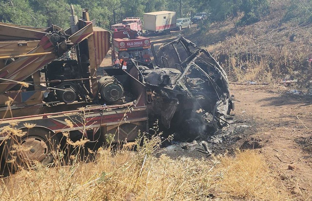 Hatay ve Kahramanmaraş'ta orman yangını: Sondaj aracında başlayan yangın ormana sıçradı, vatandaşlar tahliye ediliyor - 1. Resim