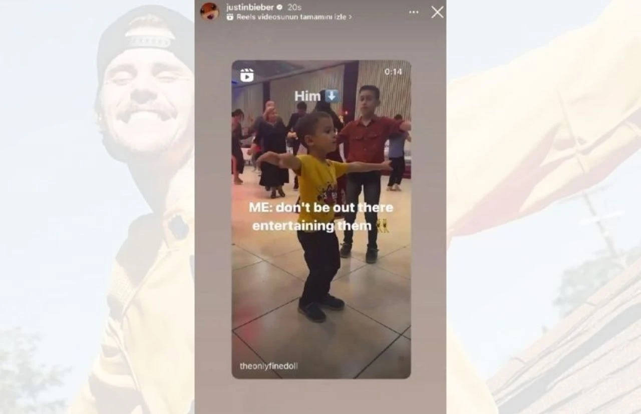Justin Bieber, Türk düğününde oynayan Osmaniyeli çocuğu paylaştı - 1. Resim