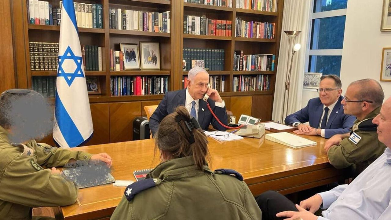 Beyrut saldırısı sonrası Netanyahu&#039;dan ilk fotoğraf 