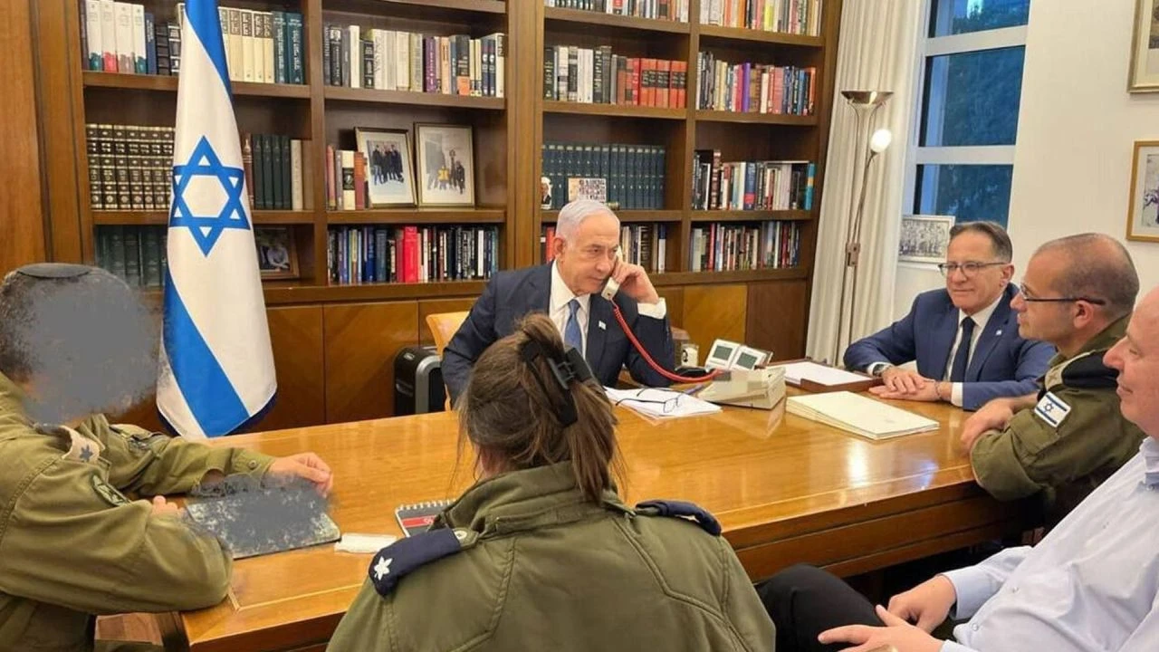 Beyrut saldırısı sonrası Netanyahu'dan ilk fotoğraf  - 2. Resim