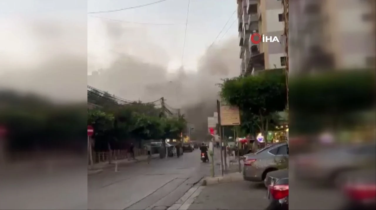 Son dakika | İsrail'den Lübnan'ın başkenti Beyrut'a saldırı - 1. Resim