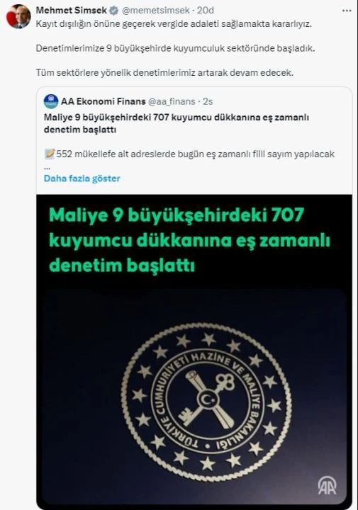Vergi kaçakçılığına geçit yok! Maliye'den kuyumculara sıkı takip: 3 bin kişilik ekip, 707 adrese eş zamanlı denetim - 1. Resim