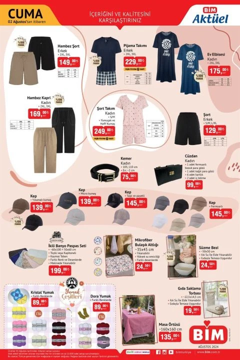 BİM 2 Ağustos Aktüel kataloğunda Arzum Sürahi Blender, 4’lü çeyiz seti, Philips Buharlı Ütü ve evcil hayvan ürünleri yer alıyor - 3. Resim