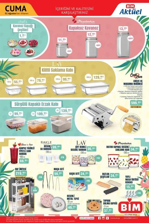 BİM 2 Ağustos Aktüel kataloğunda Arzum Sürahi Blender, 4’lü çeyiz seti, Philips Buharlı Ütü ve evcil hayvan ürünleri yer alıyor - 5. Resim