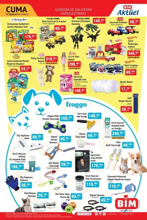 BİM 2 Ağustos Aktüel kataloğunda Arzum Sürahi Blender, 4’lü çeyiz seti, Philips Buharlı Ütü ve evcil hayvan ürünleri yer alıyor - 4. Resim