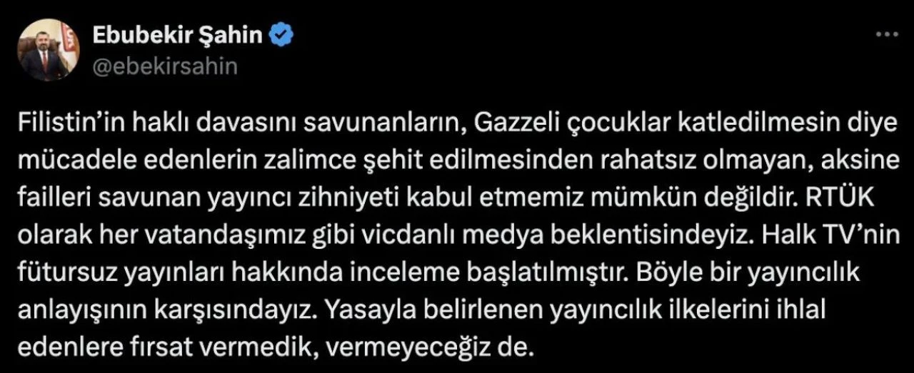 Halk TV'den Cumhurbaşkanı Erdoğan ile özdeşleşen sözle hadsiz yayın! TRÜK inceleme başlattı - 2. Resim