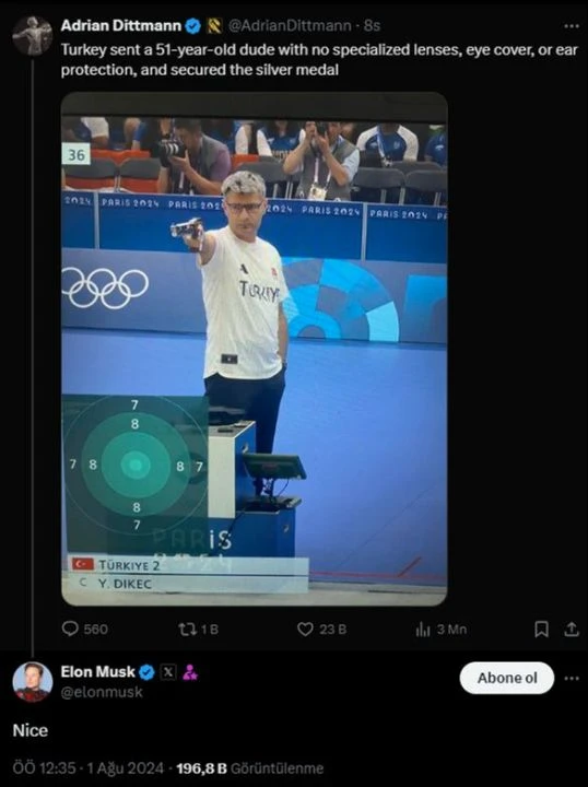 Olimpiyatlarda atıcılık branşında Türkiye’yi temsil eden Yusuf Dikeç Kıdemli Başçavuş olarak görevini sürdürmekte - 3. Resim