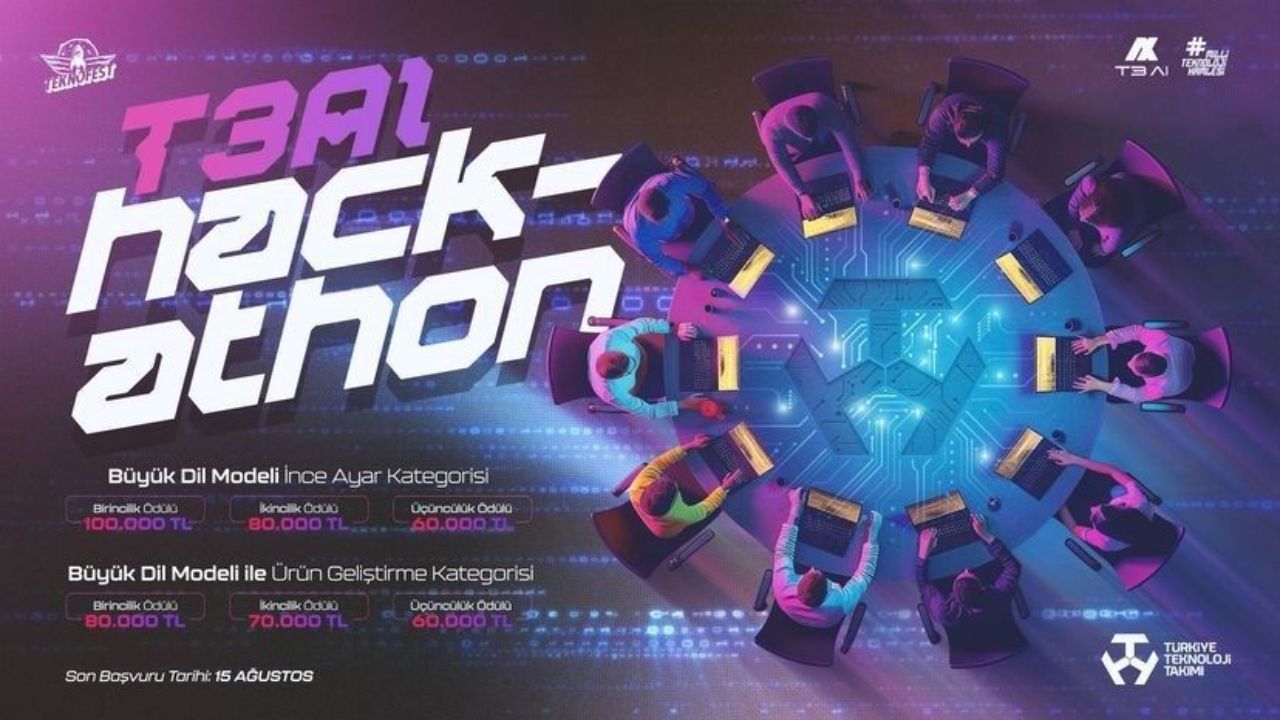 Türkiye’nin büyük dil modeli yarışması T3Al Hackathon başlıyor