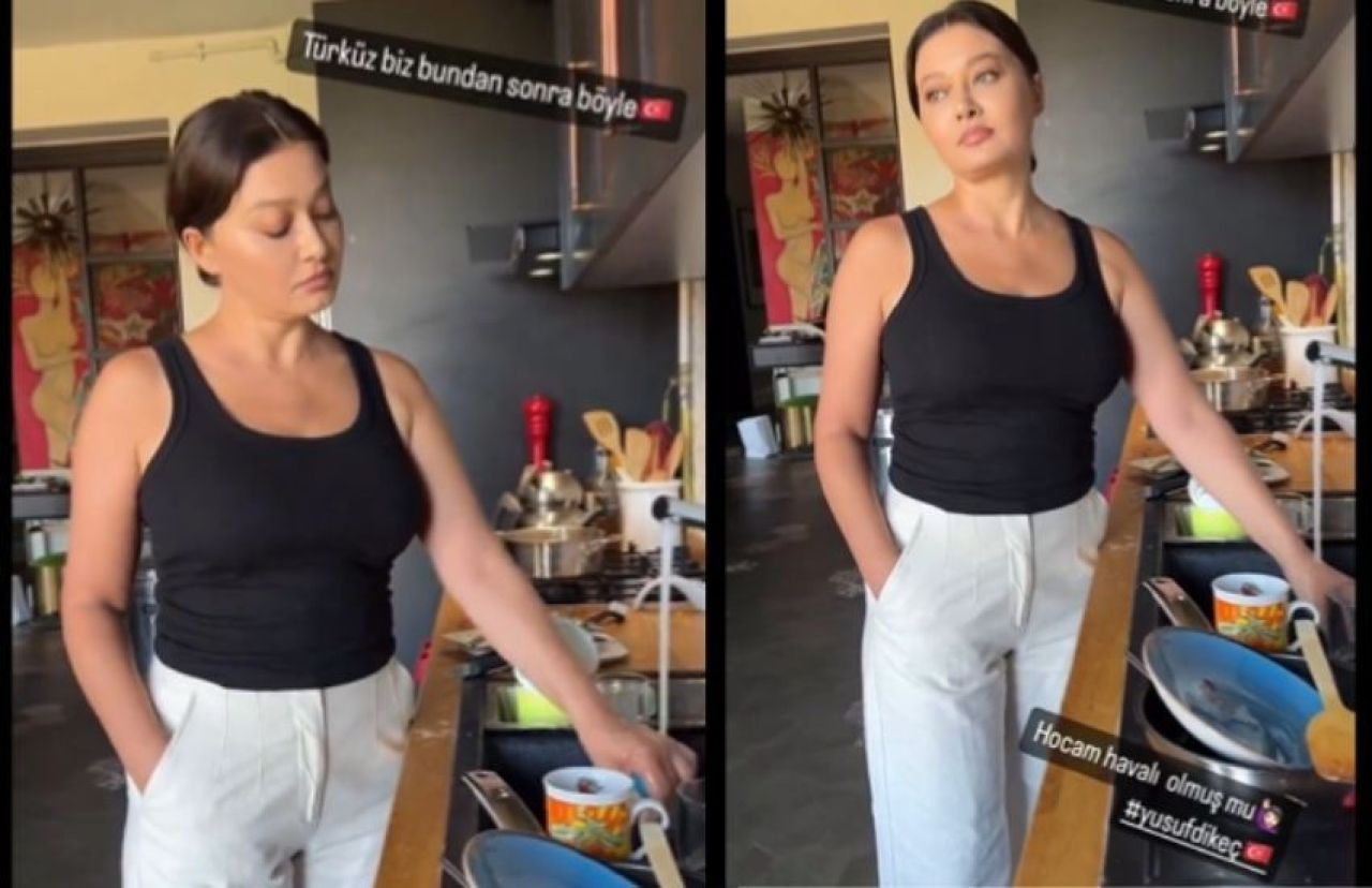 Nurgül Yeşilçay, Yusuf Dikeç akımı başlattı! Videoya beğeni yağdı - 1. Resim