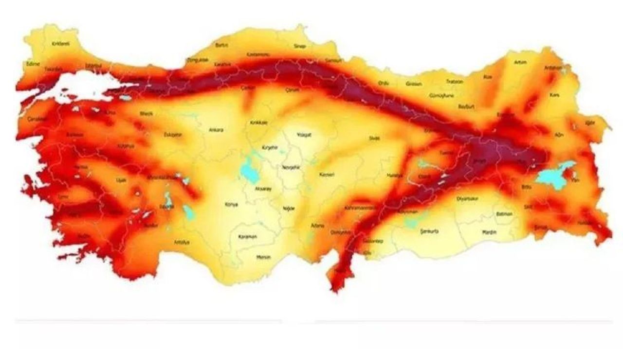 Diri fay haritası kırmızıya büründü, tehlike yaklaşıyor! Türkiye'nin deprem riski olan bölgeleri belli oldu - 1. Resim