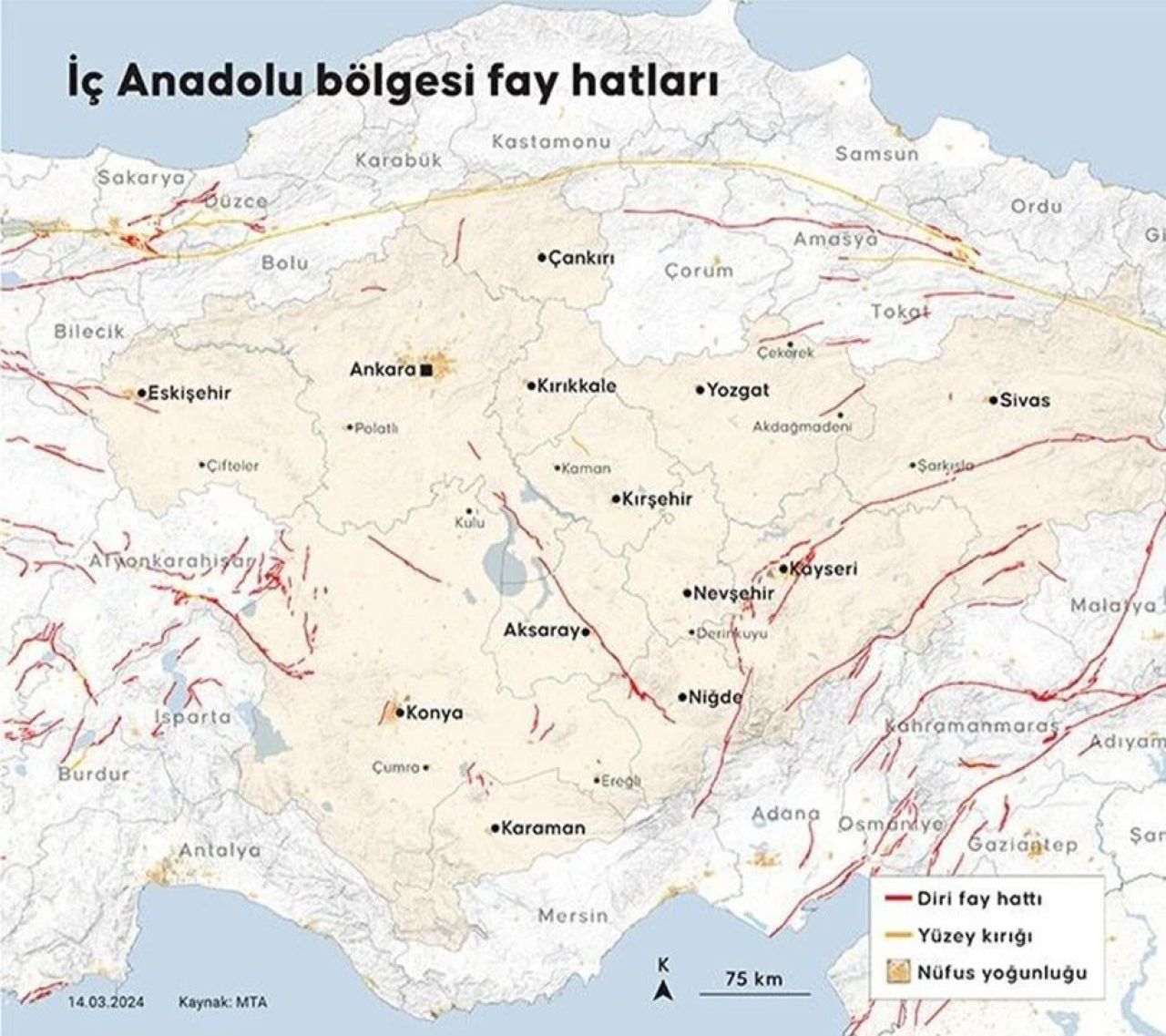 MTA raporu ortaya koydu! Uzmanlar bir kente dikkat çekti: 7,5 büyüklüğünde deprem olabilir - 3. Resim