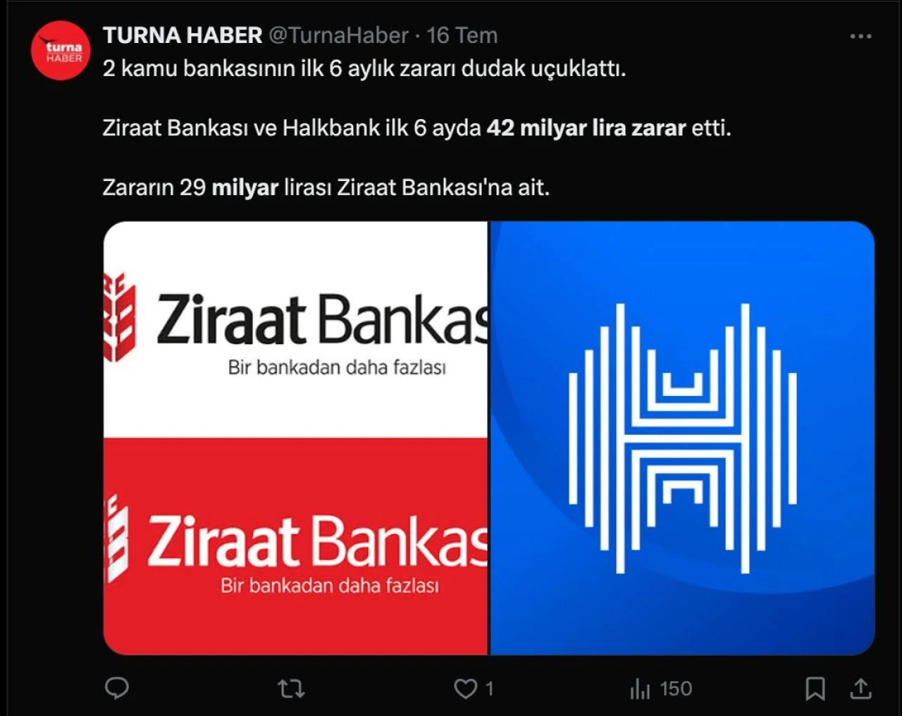 Ziraat Bankası ve Halkbank, son dönemde zarar ettiklerine ilişkin iddialara cevap verdi - 1. Resim