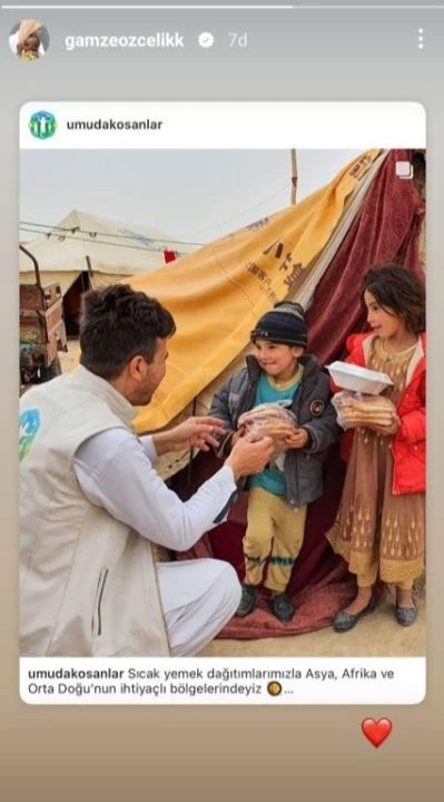 Gamze Özçelik ve eşi Reshad Strik engel tanımıyor! Sıcaklık, hastalık ve savaş dinlemeden uluslararası yardımlara devam - 1. Resim