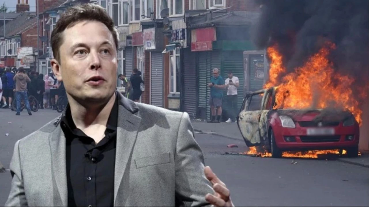 İngiltere'deki olaylara dair Elon Musk'ın 'İç savaş' yorumu tansiyonu yükseltti! Hükümetten sert tepki - 1. Resim