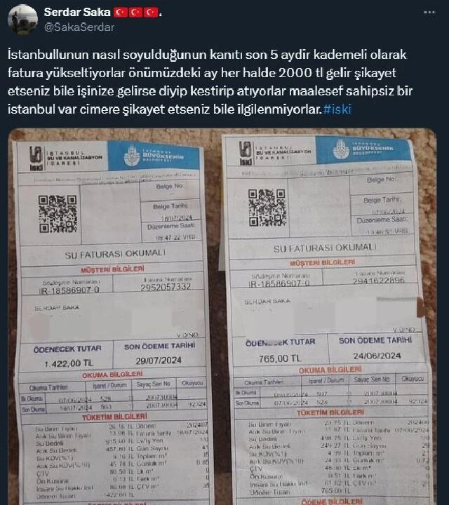 Türkiye'de su faturalarında bir ilk! Seçim vaatleri boş çıktı: Su, doğalgaz ve elektrik faturalarını geçti - 7. Resim
