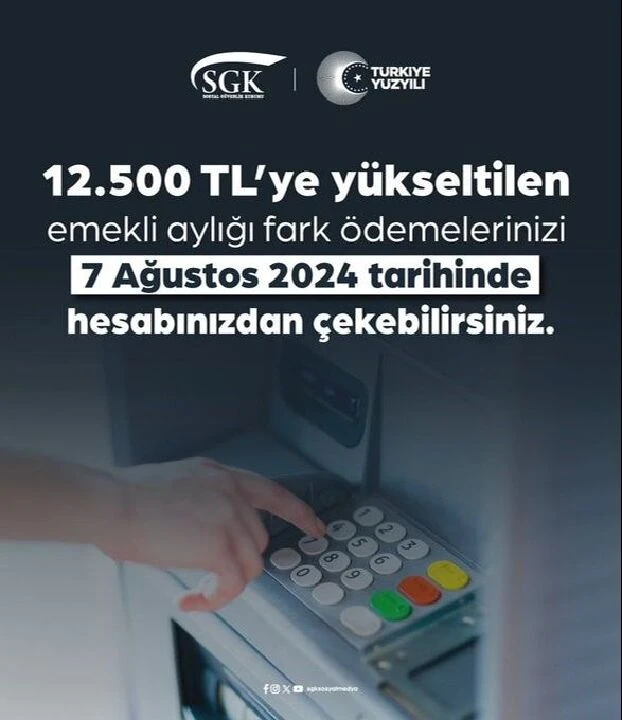 Emekliye maaş farkı ödemesi bugün hesaplarda! Tam 2 bin 500 TL ek ödeme: İşte tüm detaylar - 1. Resim