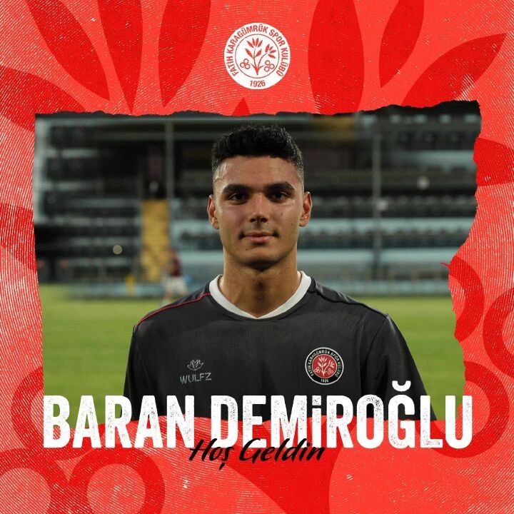 Fatih Karagümrük, Galatasaray’dan Baran Demiroğlu’nu kiraladı