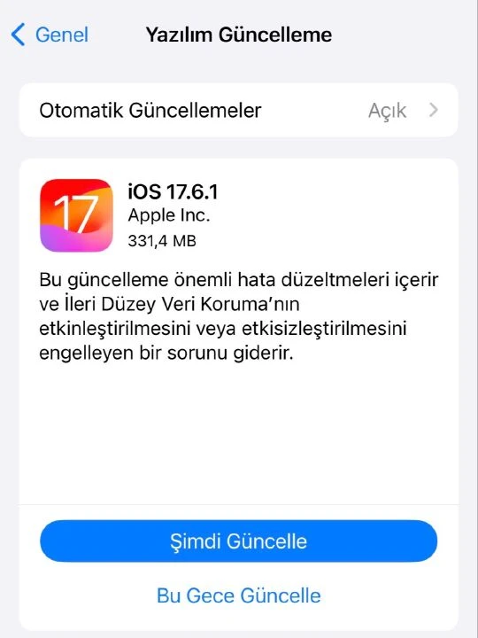 Apple, önemli hataları düzelten iOS 17.6.1 güncellemesini yayınladı - 1. Resim