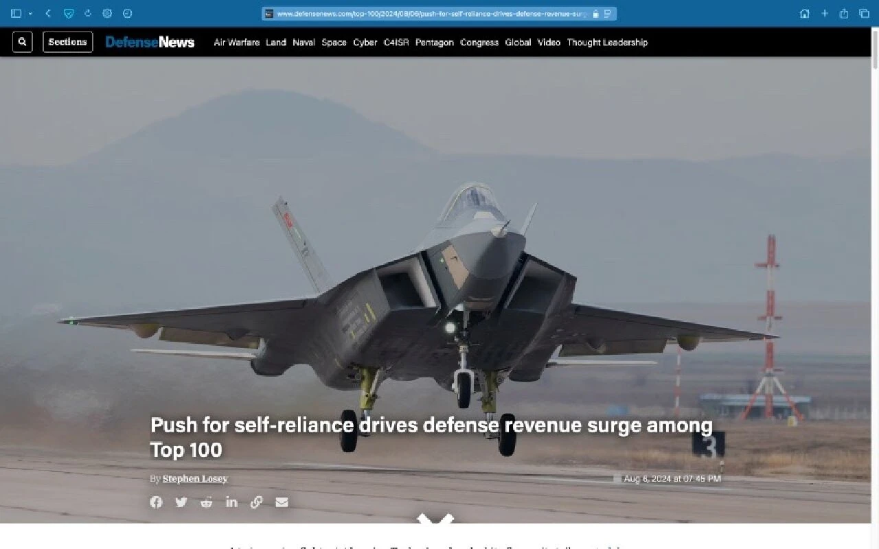 KAAN ses getirmeye devam ediyor! Yerli ve milli savaş uçağımız dünya manşetinde