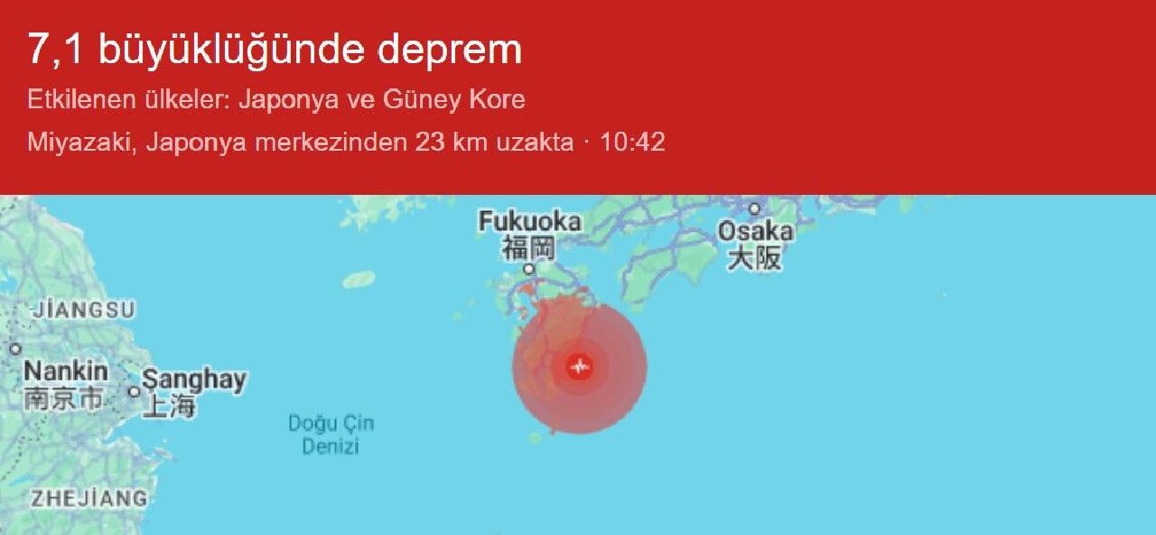 Son dakika | Japonya'da 7,1 büyüklüğünde deprem: Alarm verildi, tsunami uyarısı yapıldı - 1. Resim