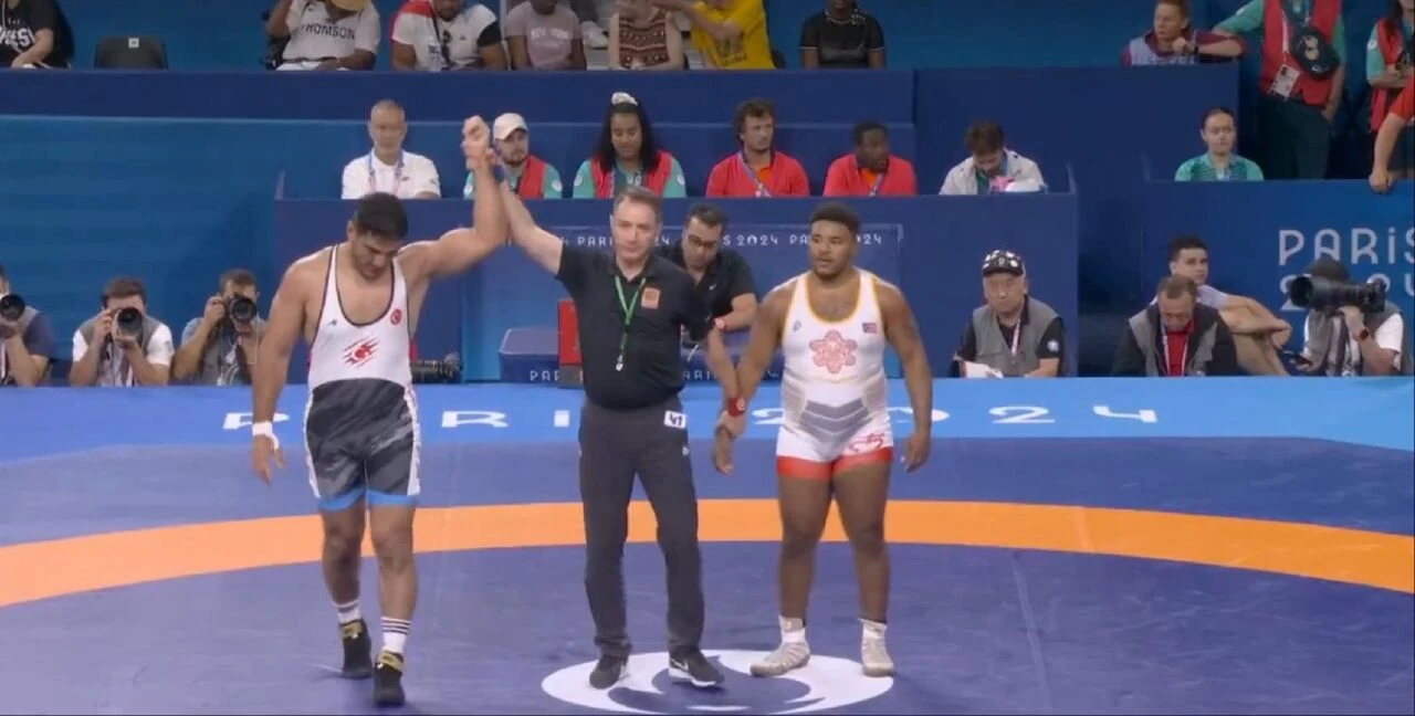 Milli güreşçimiz Taha Akgül çeyrek finalde! Hedef altın madalya - 1. Resim