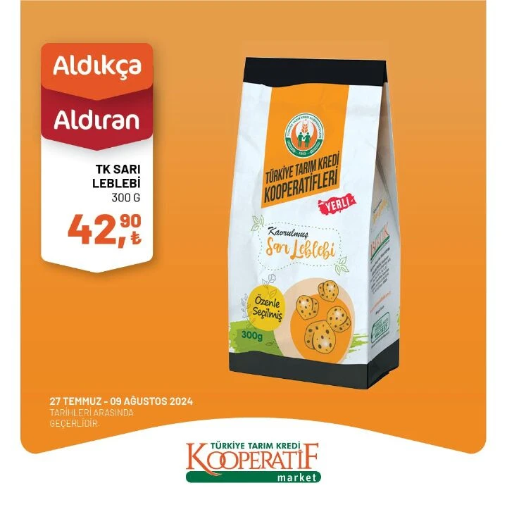 Tarım Kredi Kooperatif marketlerde 9 Ağustos katalog fırsatları! Pirinç, nohut, tuvalet kağıdı ve havlu kağıtta büyük indirim - 3. Resim