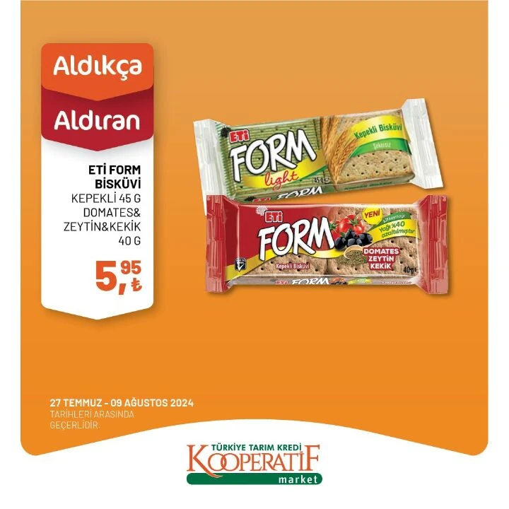 Tarım Kredi Kooperatif marketlerde 9 Ağustos katalog fırsatları! Pirinç, nohut, tuvalet kağıdı ve havlu kağıtta büyük indirim - 1. Resim