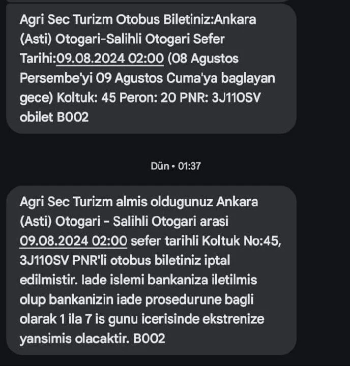 Ankara'da otobüs biletini iptal etti: Kazadan son anda kurtuldu