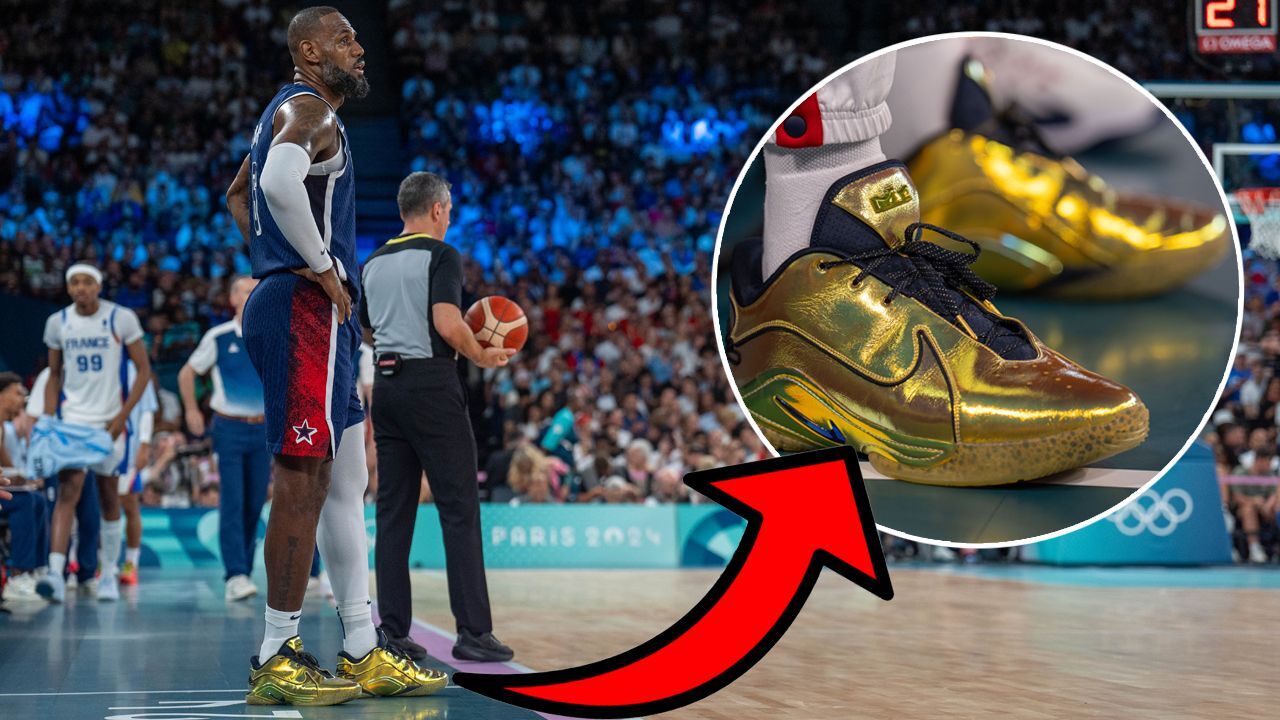 Paris 2024 Olimpiyat Oyunları’nın MVP&#039;si LeBron James&#039;in altın rengi ayakkabıları gündem oldu