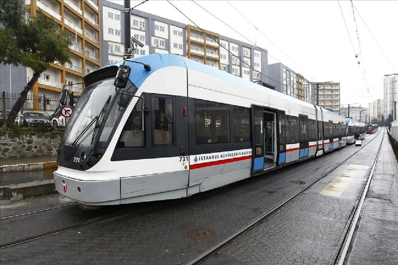 T1 Kabataş Bağcılar Tramvay Hattı'nda seferler Soğanlı Bağcılar arasında bugün durduruldu - 1. Resim