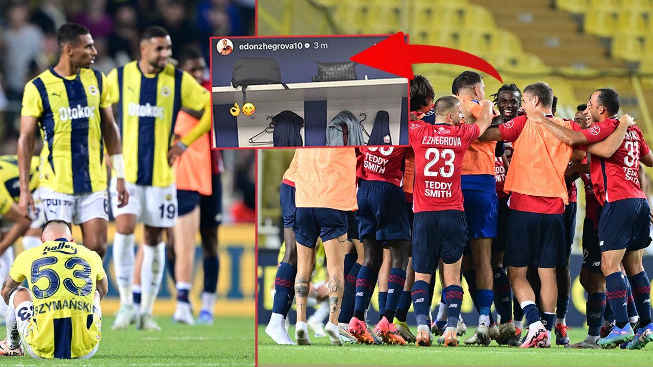 Fenerbahçe&#039;yi eleyen Lille&#039;den maç sonrası ilginç gönderme! Soyunma odasına sipariş ettiler