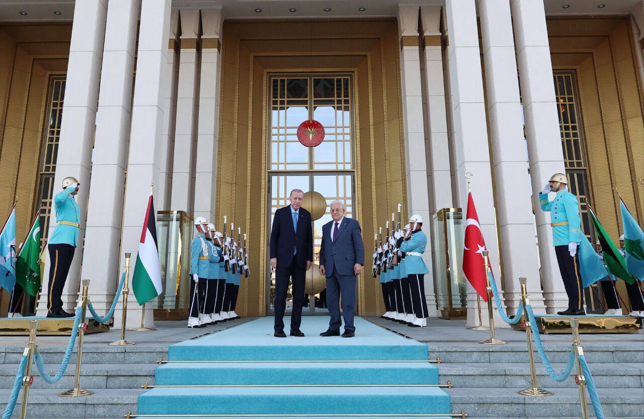 Filistin Devlet Başkanı Mahmud Abbas Türkiye'de: Önce Cumhurbaşkanı Erdoğan ile görüşüyor - 1. Resim