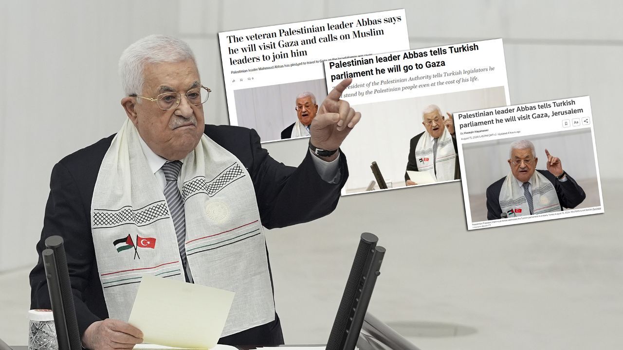 Mahmud Abbas&#039;ın TBMM&#039;deki konuşması dünya basınında! Vurucu cümleler manşete taşındı 